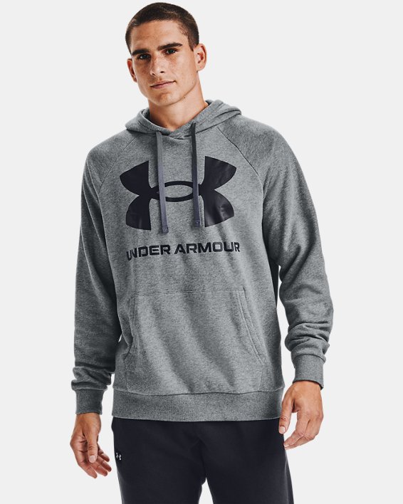 UA Rival Fleece Big Logo HD-GRY